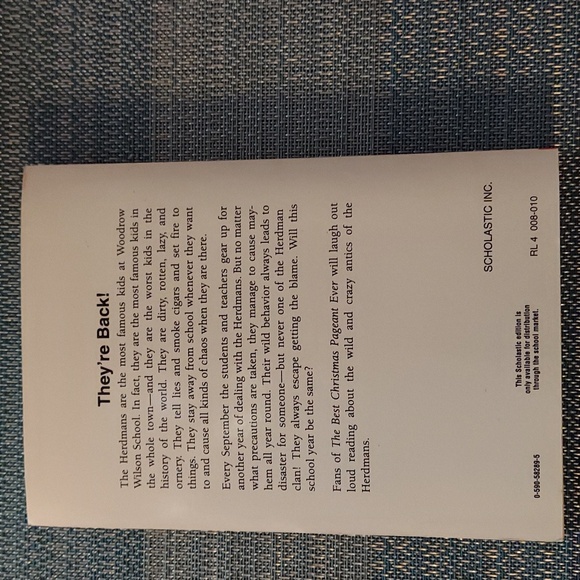 THE Best (Worst) SCHOOL YEAR EVER 1996 by Barbara Robinson - LIKE NEW! - Picture 2 of 5